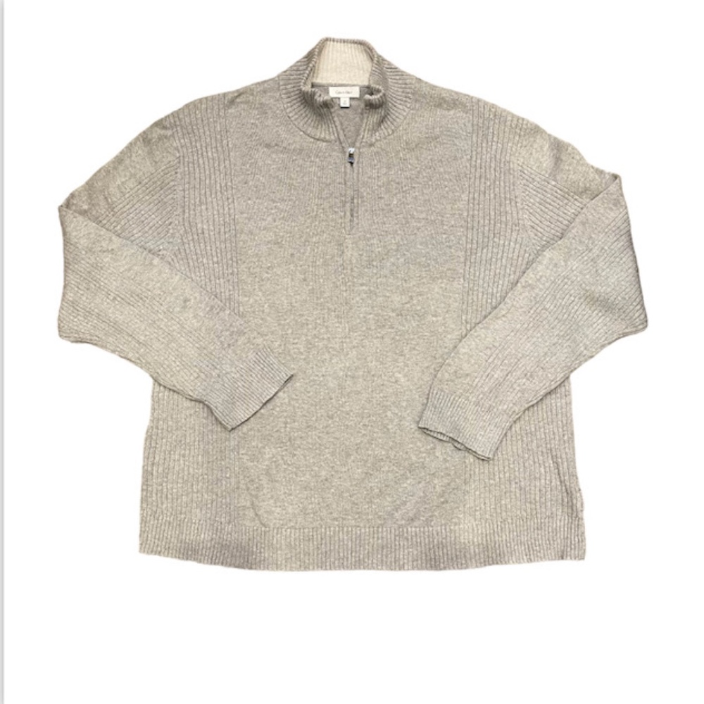 Calvin Klein Cotton 1/4 zip sweater
